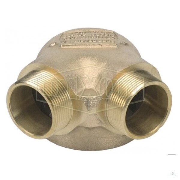2-Way Bottom Outlet, 4 x 2-1/2 in Nominal, Male NST NH End Style, Brass, Domestic